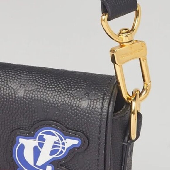 Louis Vuitton x NBA Black Monogram Leather Printed Messenger Bag - Picture 6 of 11